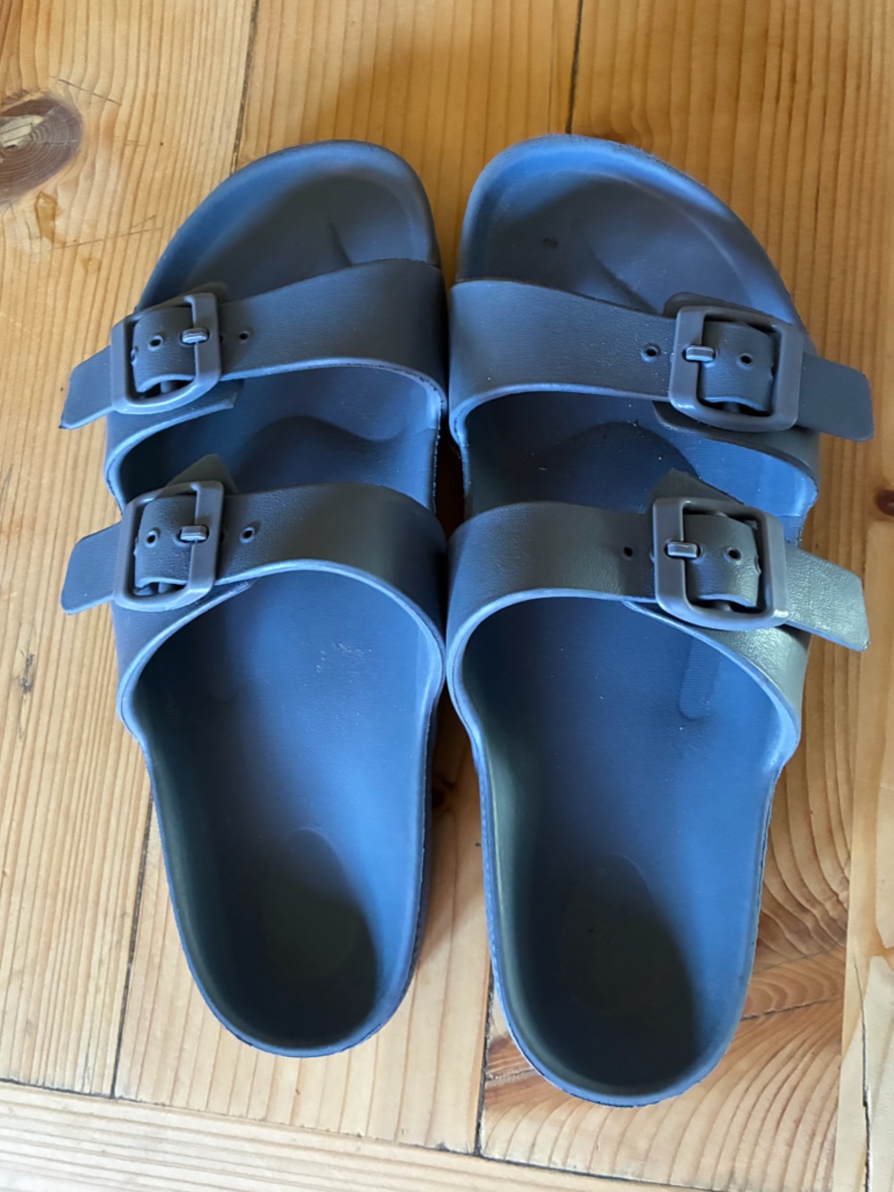 Cat & Jack sandals (like Birkenstocks), blue, boys size 5